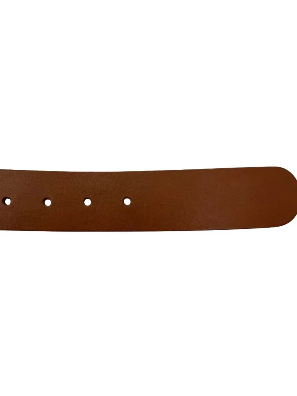 Talbots Italian Genuine Leather Belt Silver Buckle Womens Large Brown